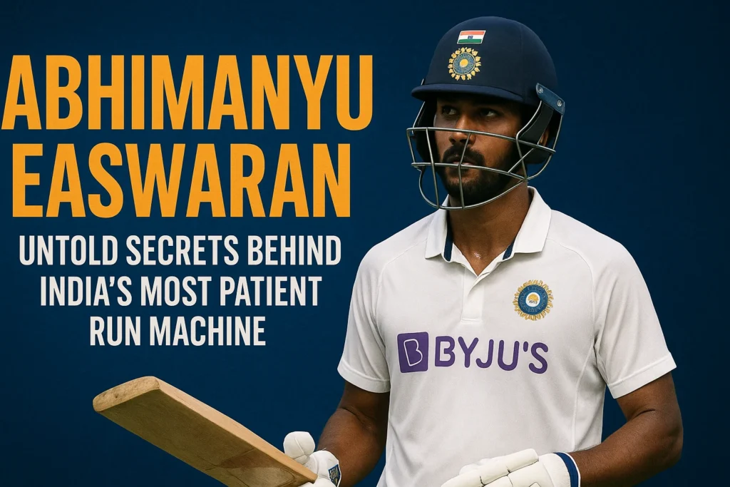 How Abhimanyu Easwaran Became a Symbol of Patience and Perseverance in Indian Cricket