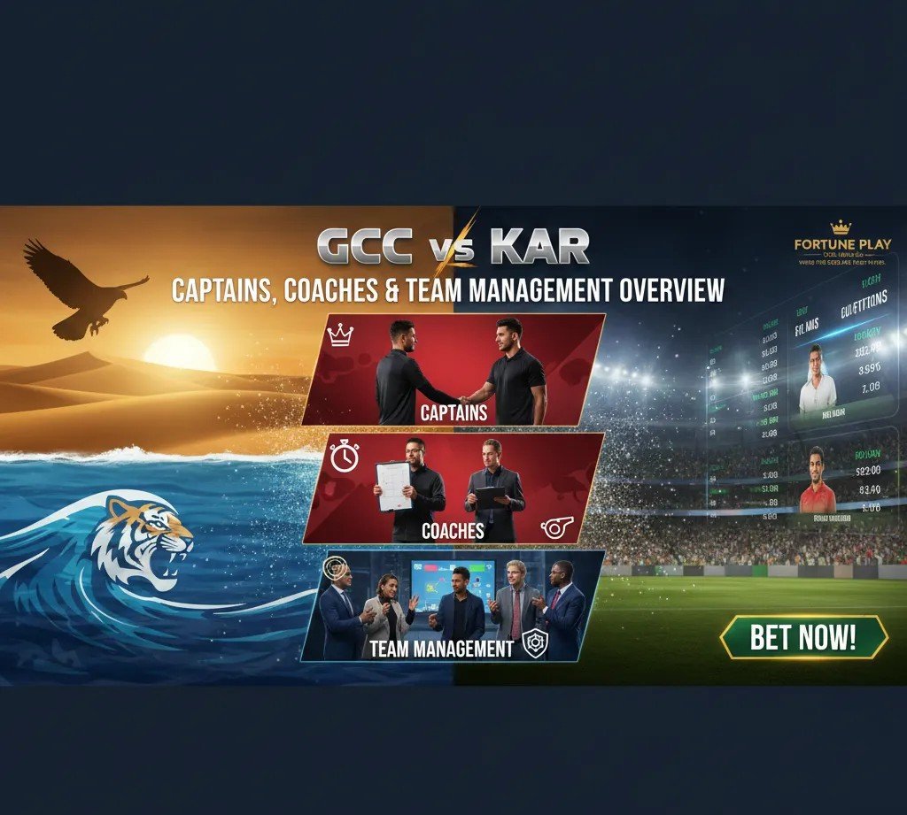 GCC vs KAR: Captains, Coaches & Team Management Overview