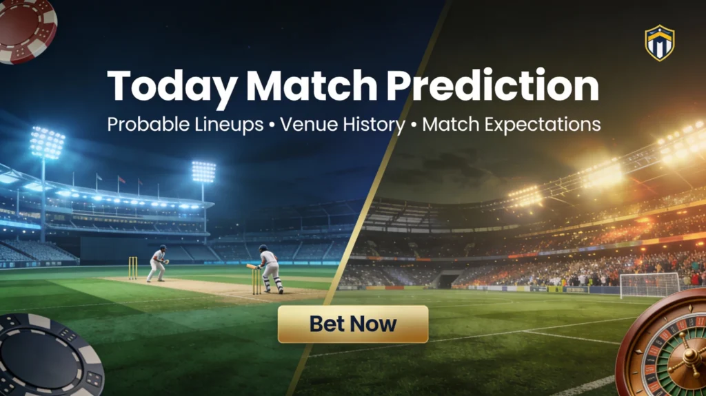 Today Match Prediction: Probable Lineups, Venue History, and Match Expectations
