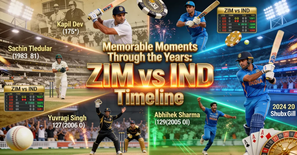 Memorable Moments Through the Years: Zimbabwe National Cricket Team vs India National Cricket Team Timeline