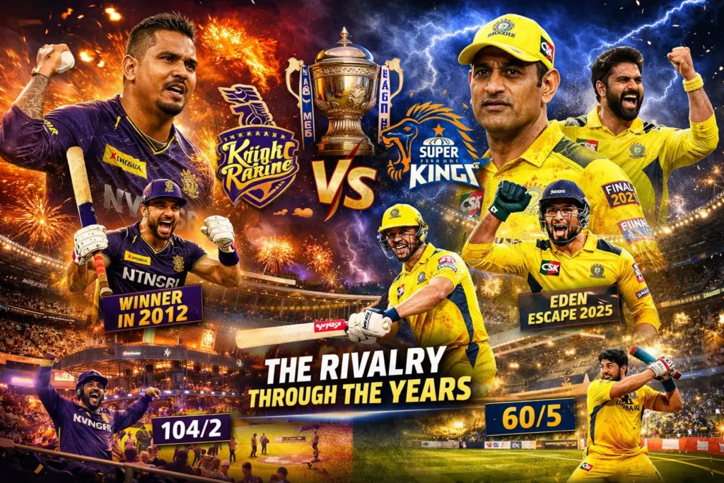 KKR vs CSK Timeline: Narine’s Chennai Night, CSK’s Eden Escape
